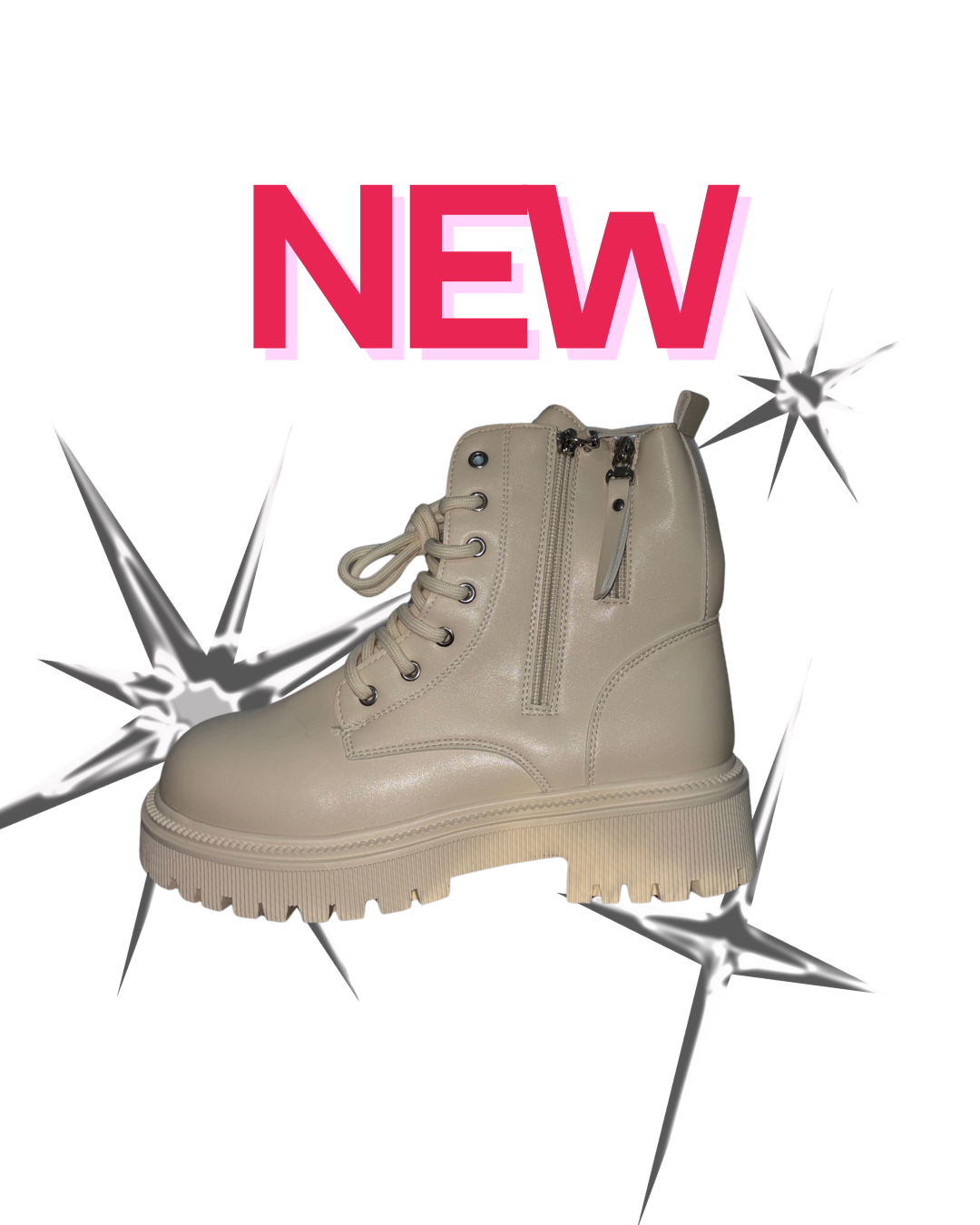 Funky Doll Boots White